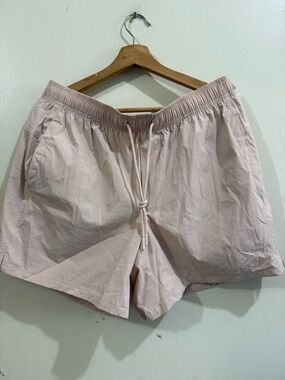LNA Light Blush Pink Athletic Drawstring Shorts